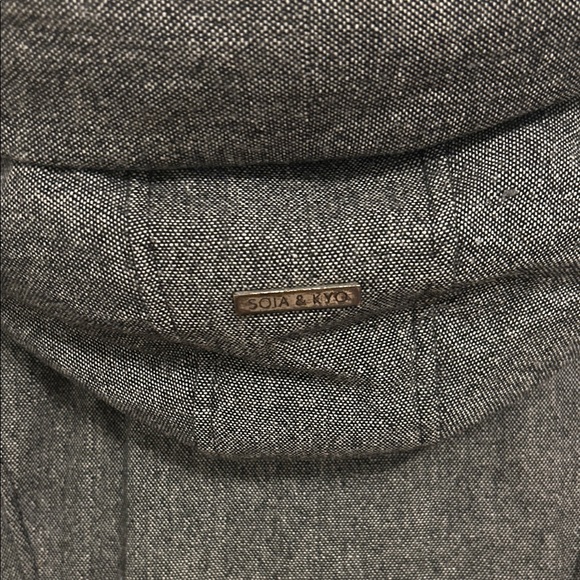 Soia & Kyo Wool & Down Charcoal Puffer Coat, size M - Picture 12 of 16